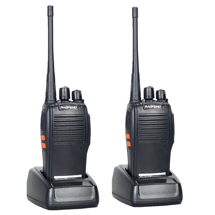 2 Ασύρματοι Φορητοί Πομποδέκτες Walkie Talkie με Φακό LED - Αμφίδρομη Eνδοεπικοινωνία Two Way Audio UHF / VHF Baofeng® Σετ 2 τεμαχίων γουοκι τοκι Profitstore τηλεπικοινωνια